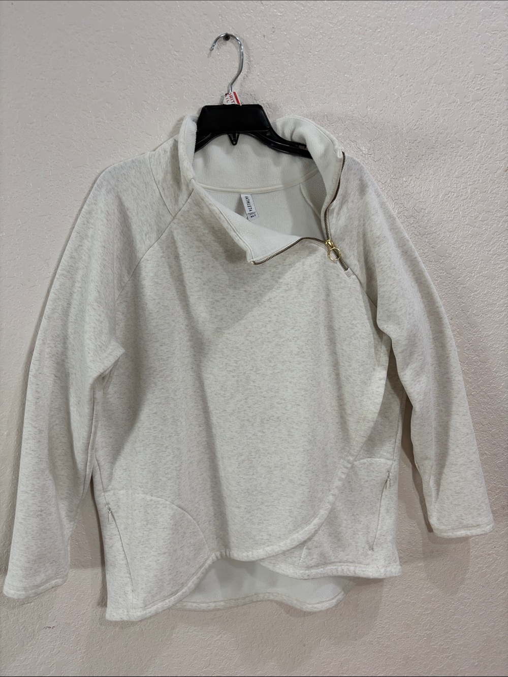 ATHLETA,Size XL,Cozy Off-White Quarter Zip Pullover - Picture 7 of 15